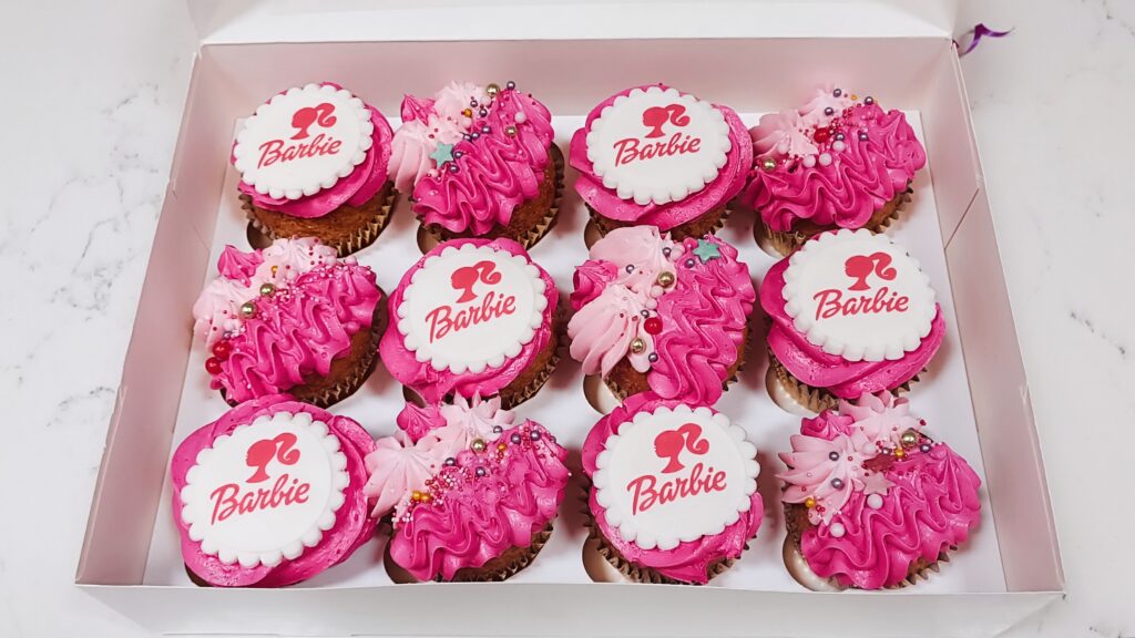 barbie birthday cupcakes