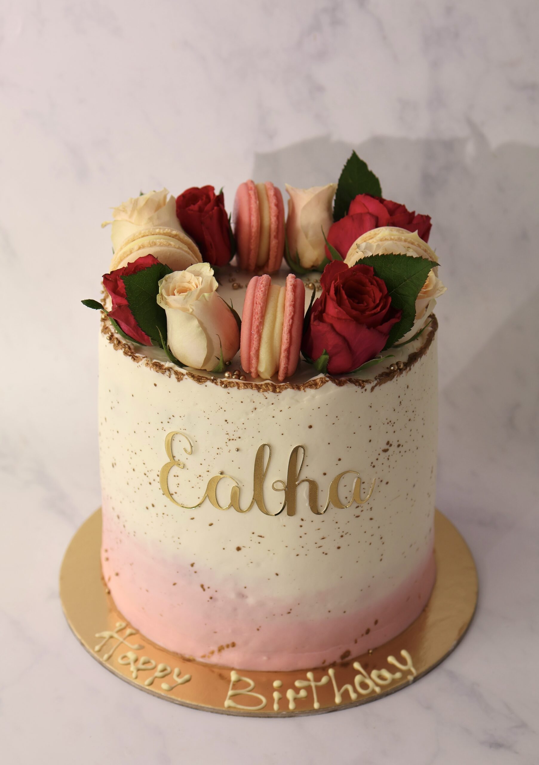 Luxury Cake Pink & White - Image 2