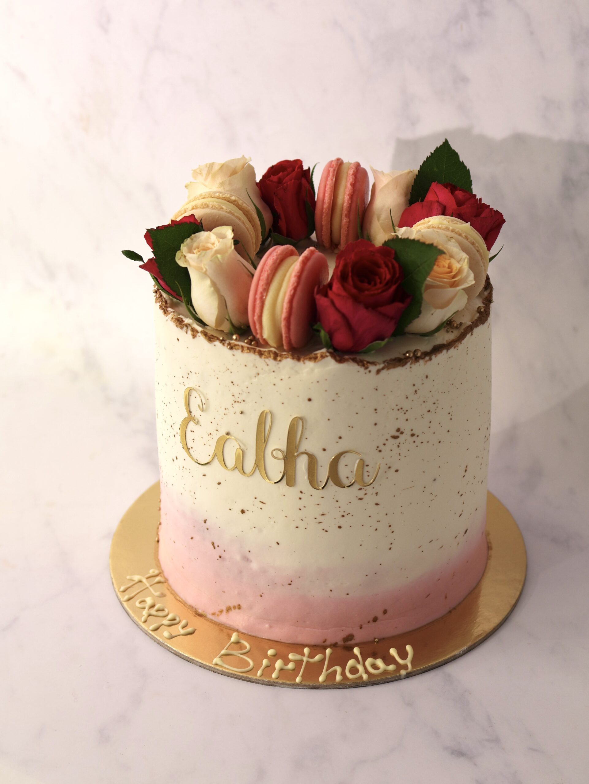 Luxury Cake Pink & White - Image 3