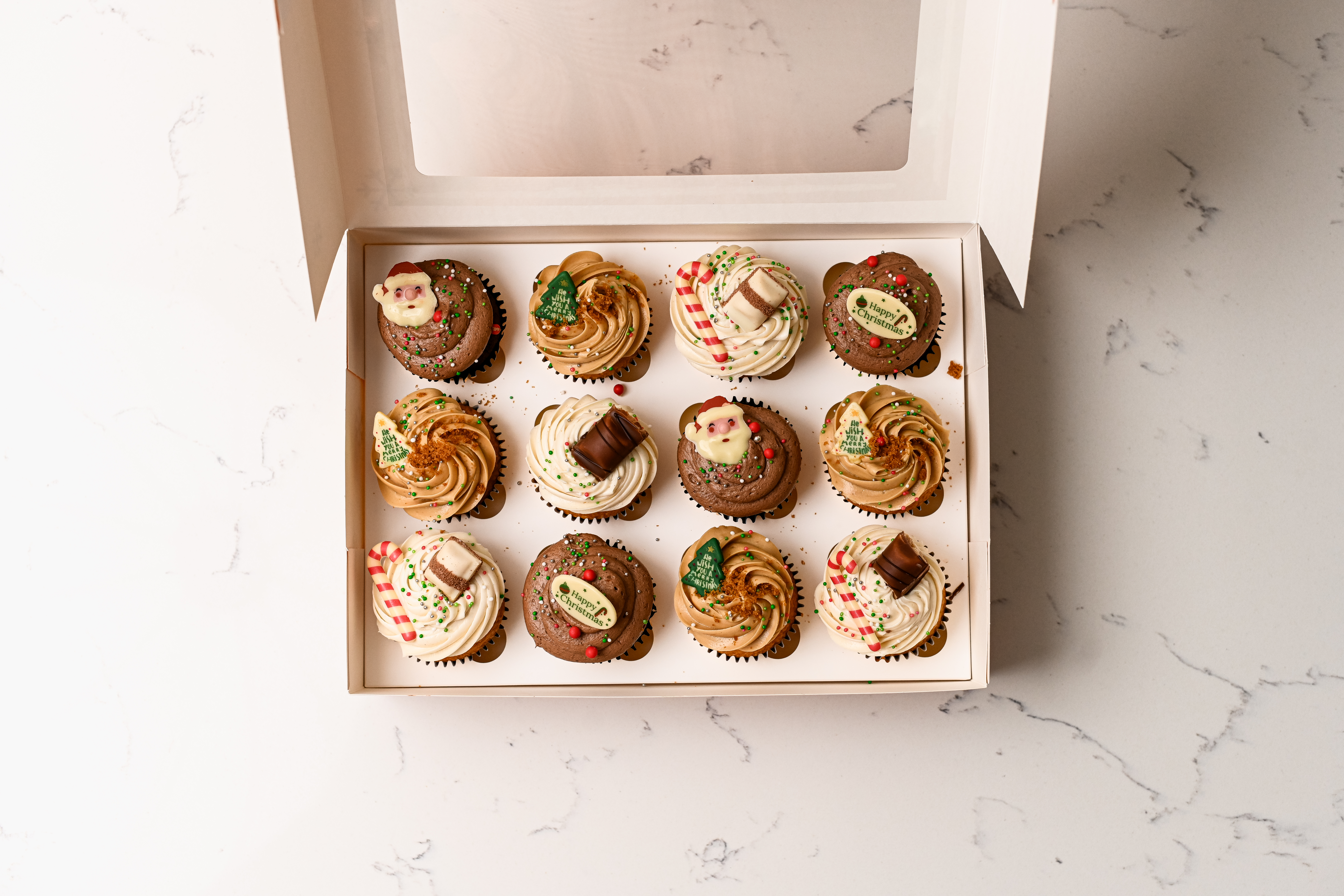 Kinder, Chocolate & Biscoff Festive Cupcakes - Image 5