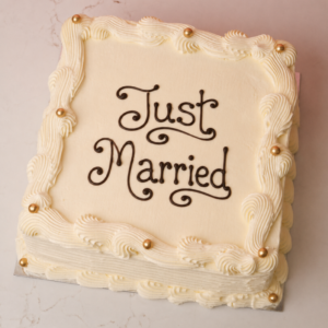 White Minimalist Cake- NEW